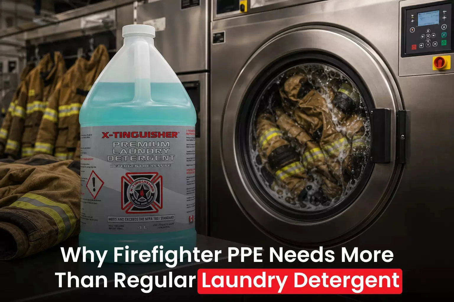 Why Firefighter PPE Needs More Than Regular Laundry Detergent