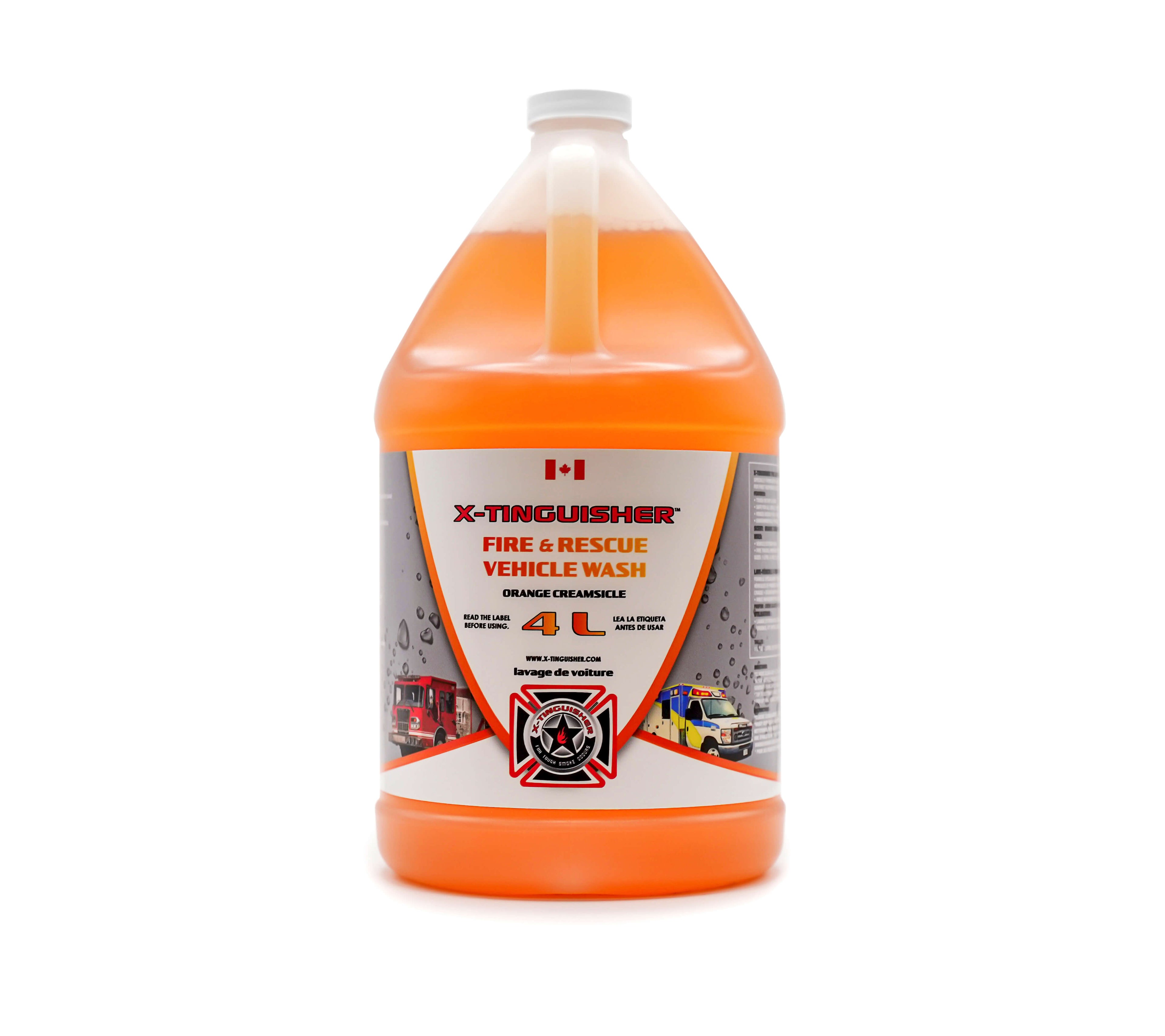 Fire Rescue Vehicle Wash Orange Creamsicle 4L