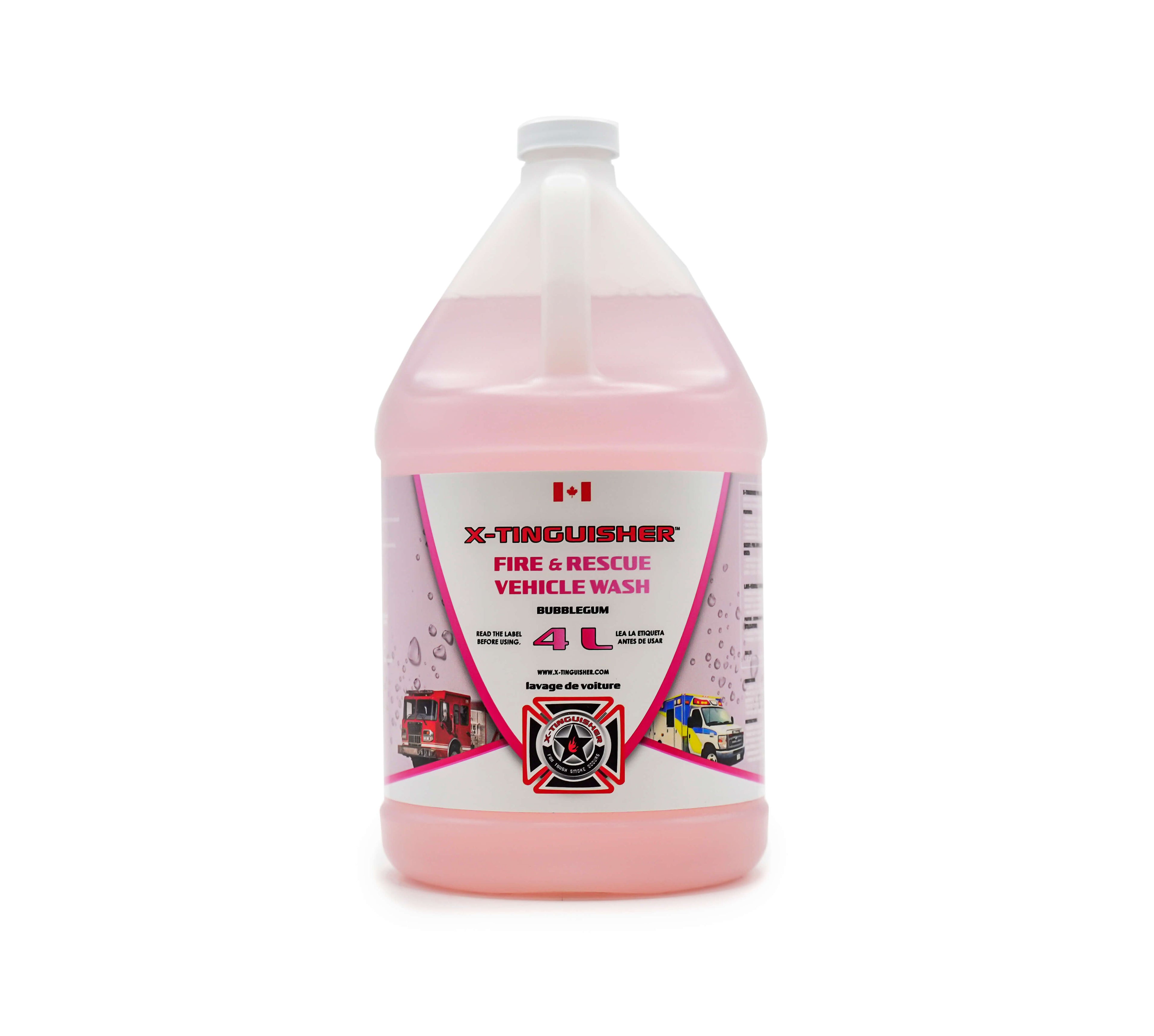 Fire Rescue Vehicle Wash Pink Bubble Gum 4L