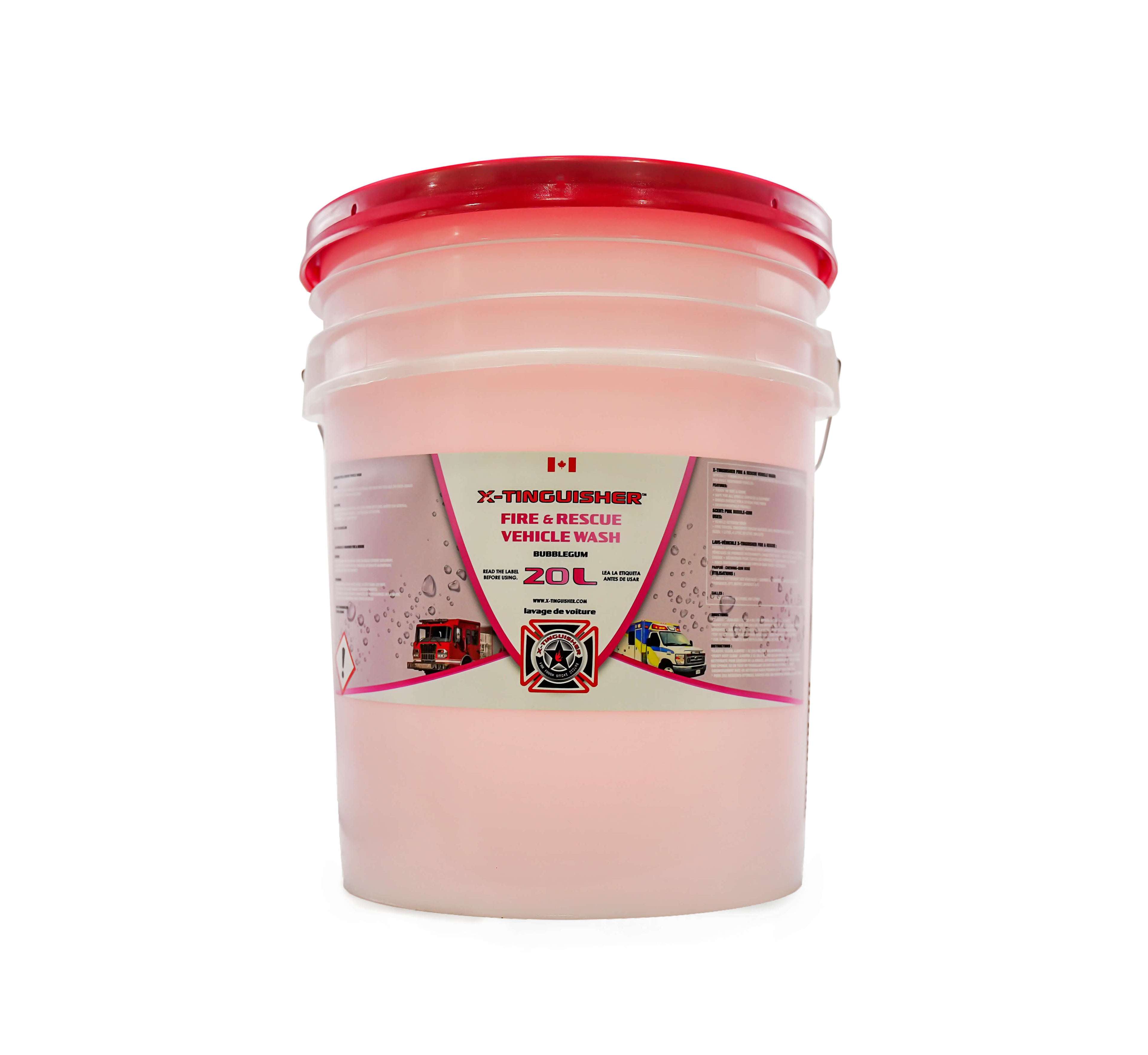 Fire Rescue Vehicle Wash Pink Bubble Gum 20L