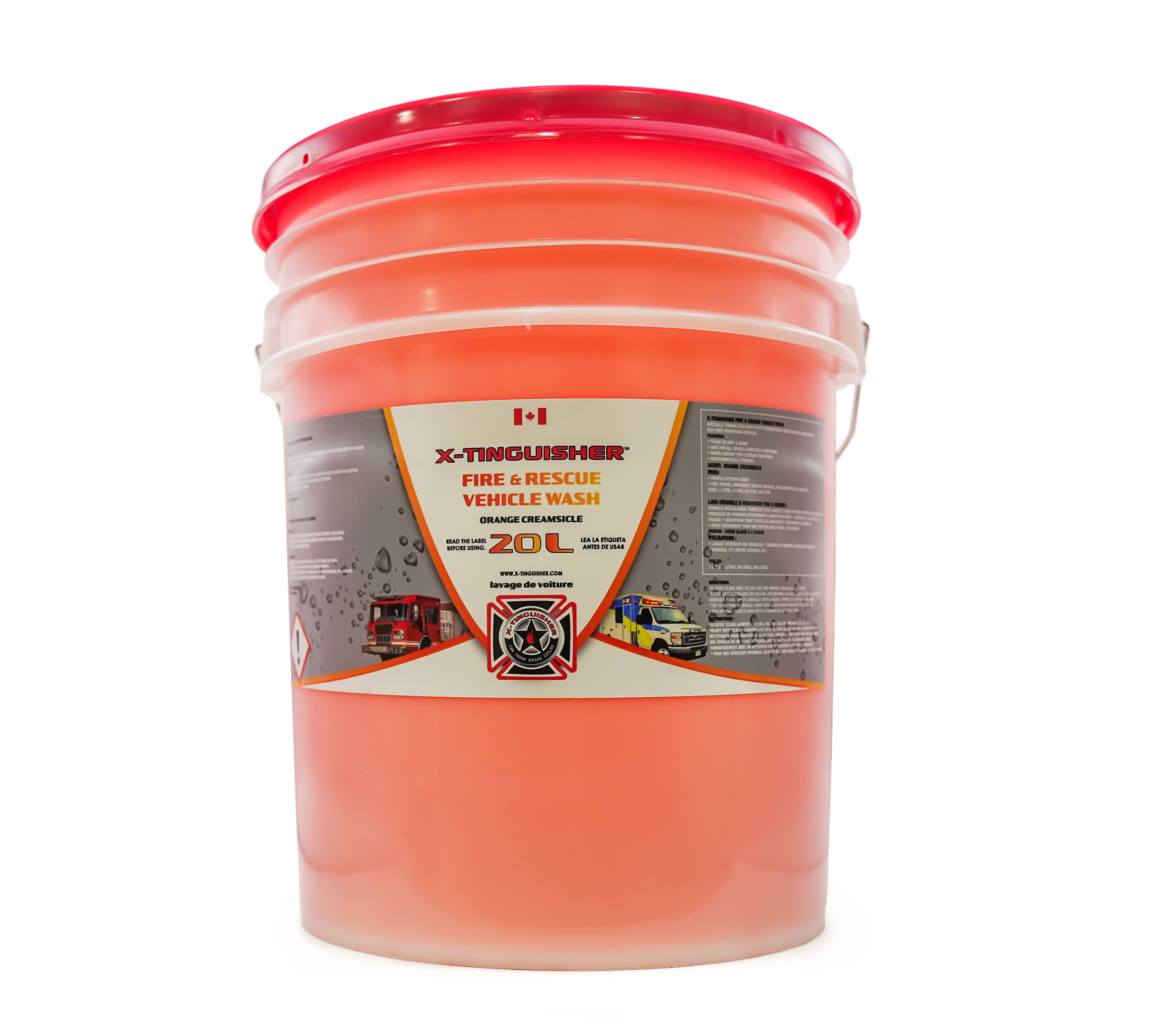 Fire Rescue Vehicle Wash Orange Creamsicle 20L