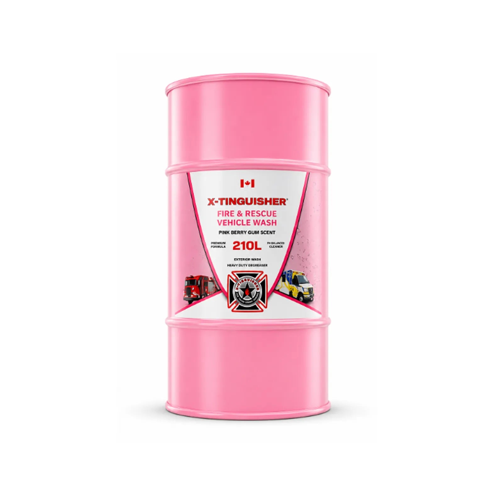 Fire Rescue Vehicle Wash – Pink Bubble Gum (Drum Size)