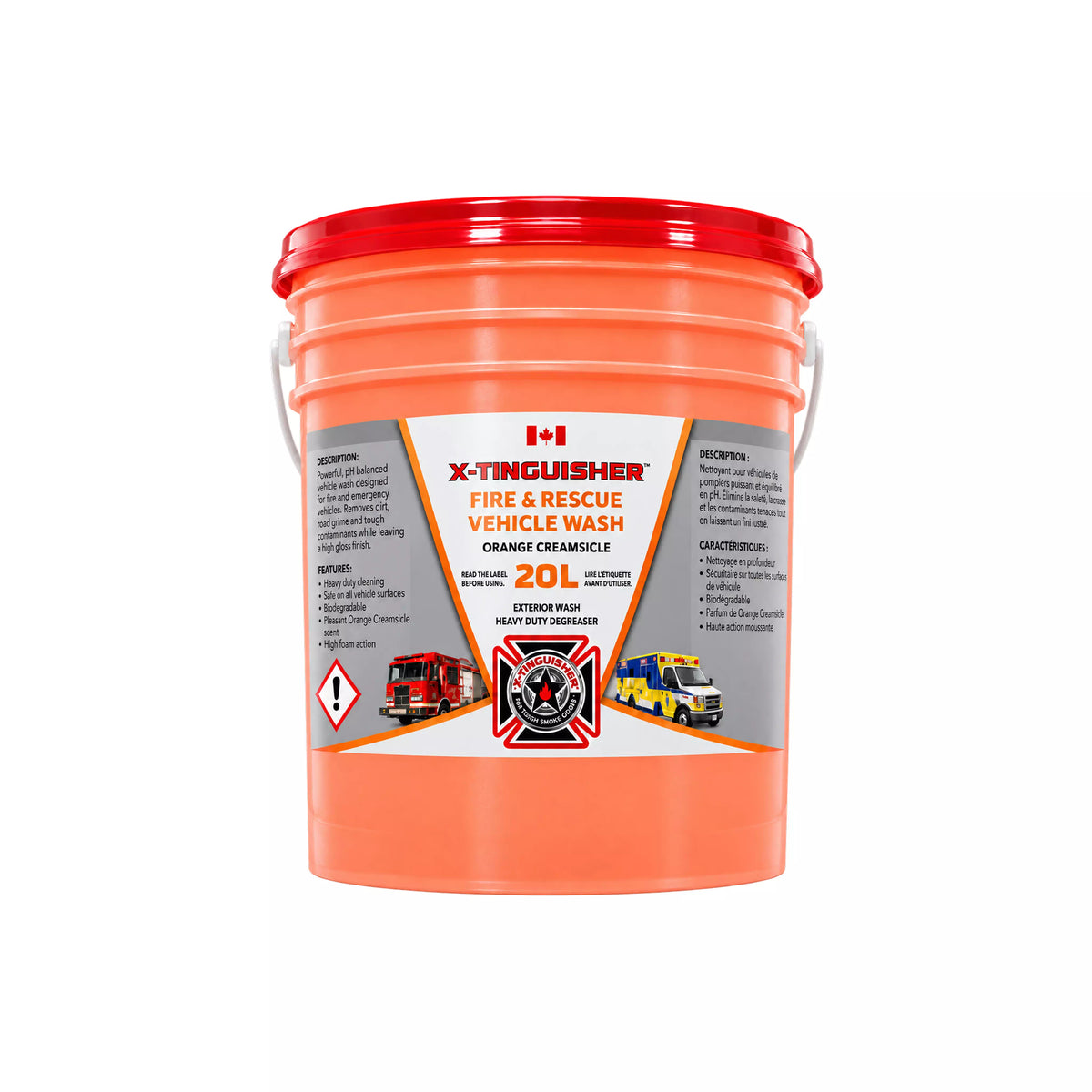 Fire Rescue Vehicle Wash Orange Creamsicle 20L