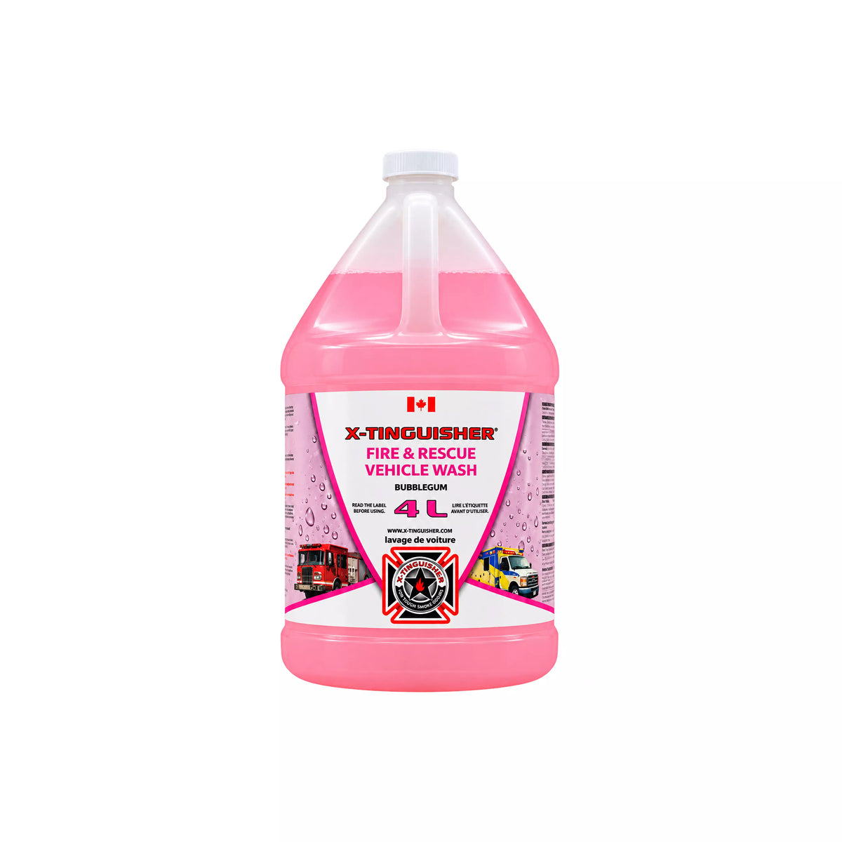 Fire Rescue Vehicle Wash Pink Bubble Gum 4L